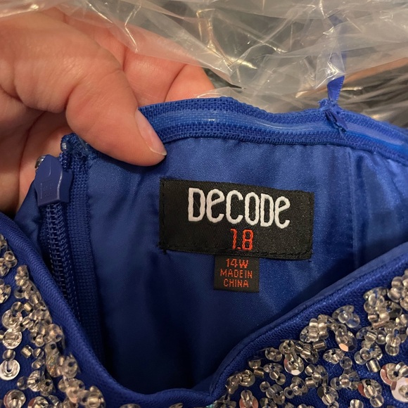 Blue prom dress with sparkles!! - Picture 3 of 4